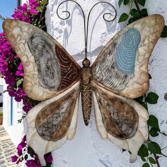 Other - Handmade Metal Butterfly Wall Art